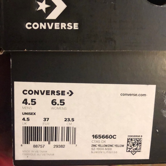 Converse x OPI Ctas Low Canvas Zink Yellow Women’s - Picture 3 of 12